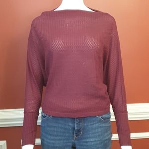 Maroon Long sleeved Blouse